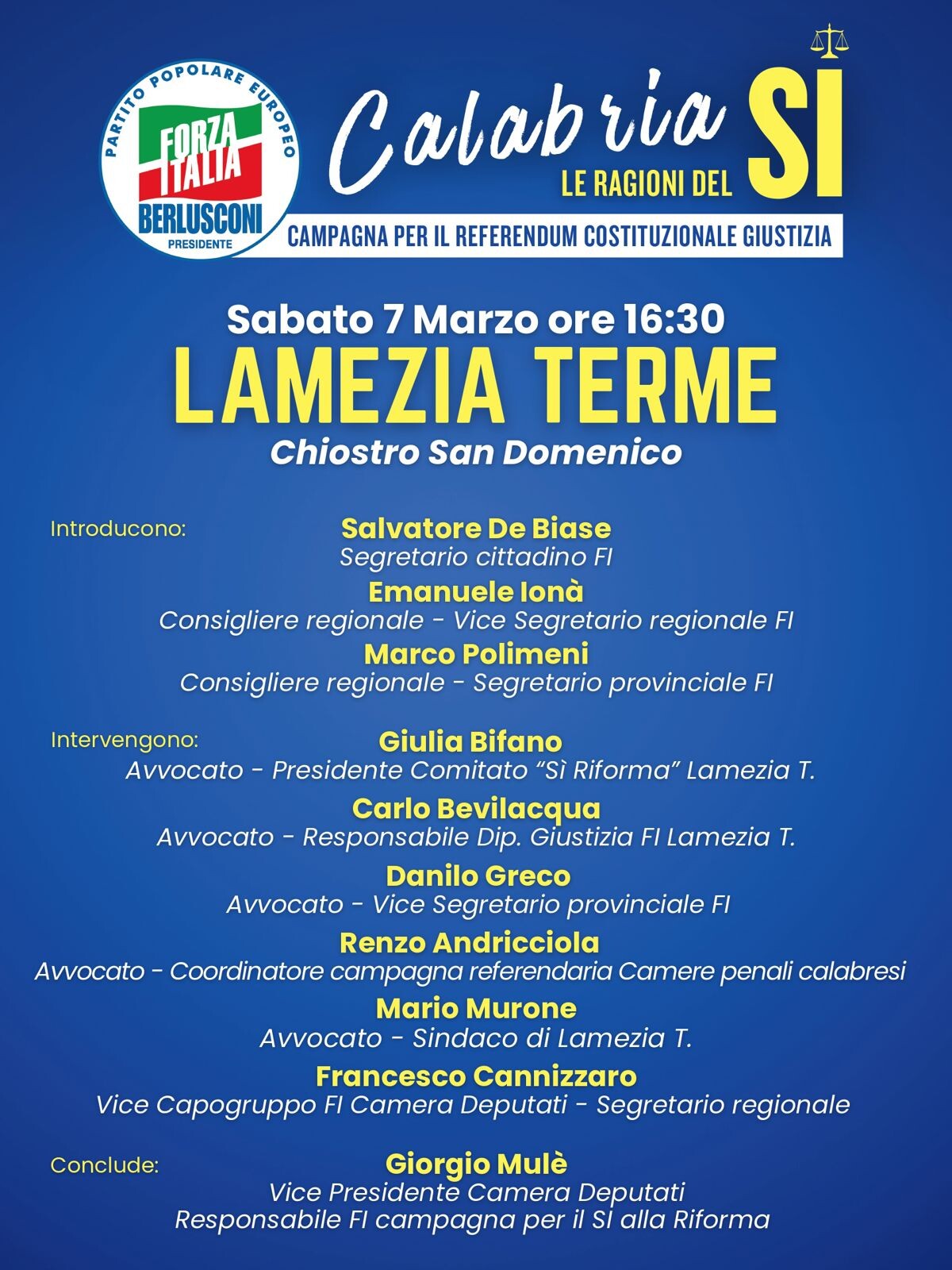 images Referendum, Forza Italia promuove a Lamezia un momento di confronto e approfondimento 