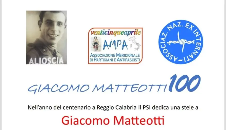images Nell’anno del centenario a Reggio il PSI dedica una stele a Giacomo Matteotti