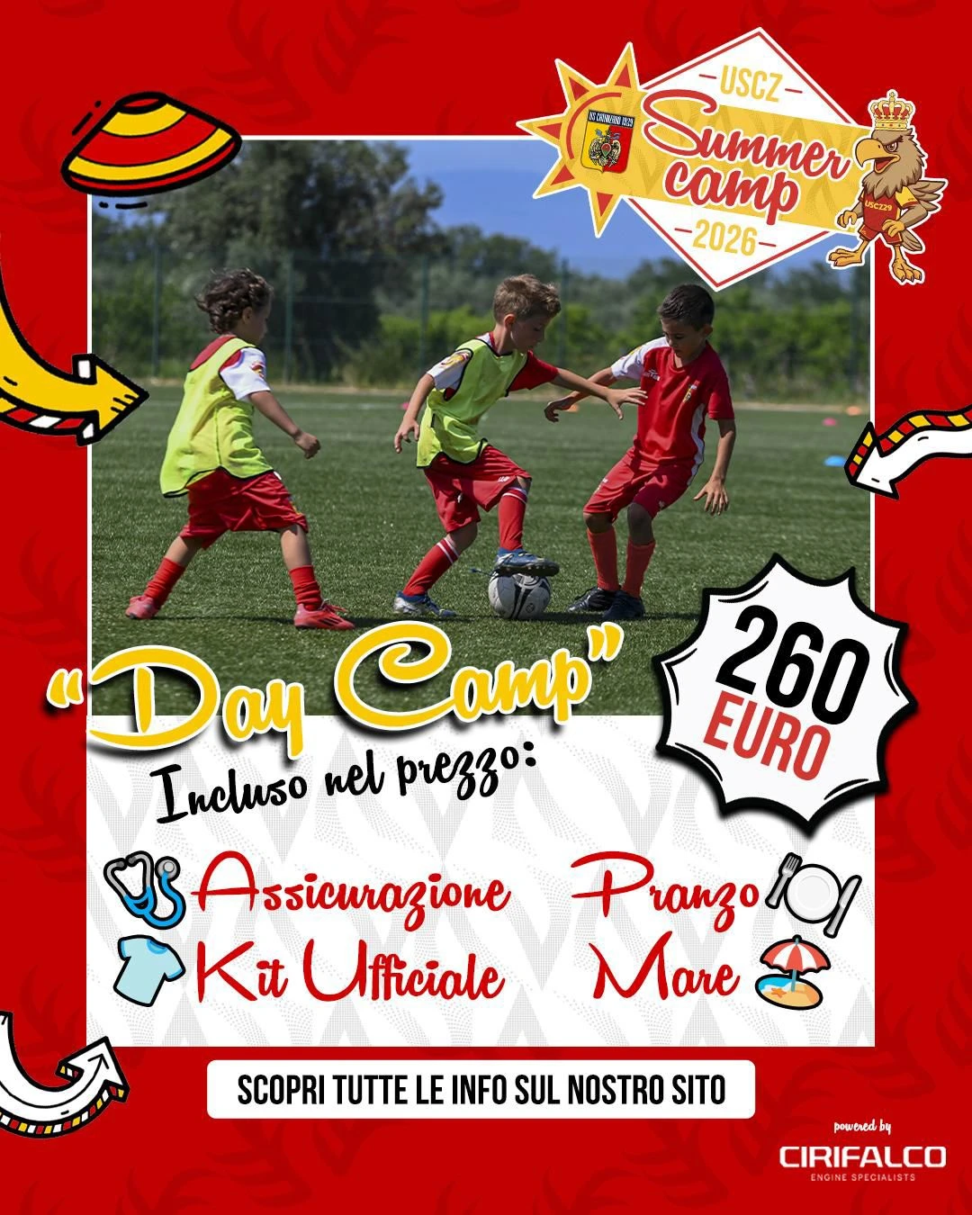 L’US Catanzaro lancia il Summer Camp 2026: al via le iscrizioni per giovani calciatori a Simeri Mare