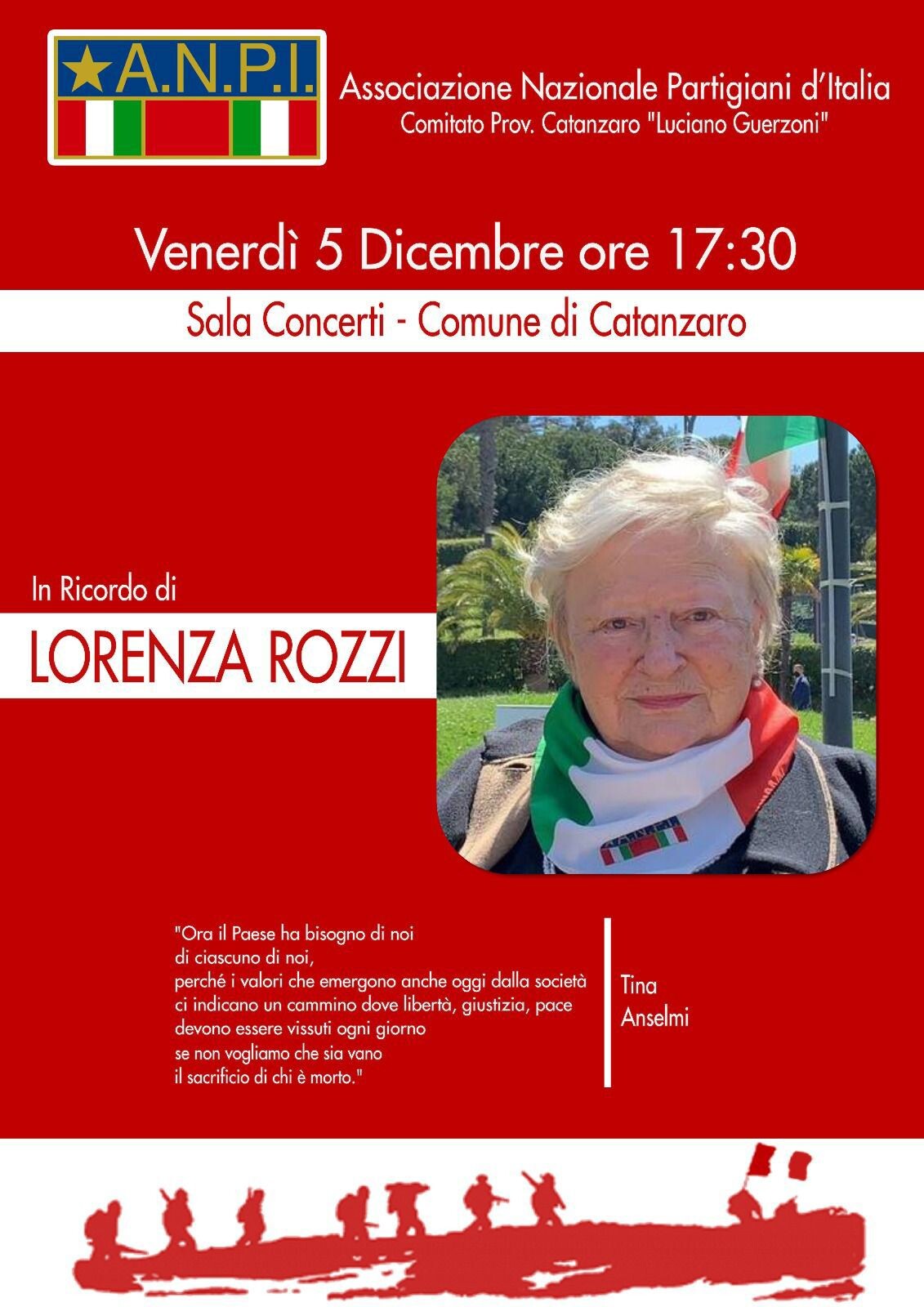 images L'A.n.p.i. Catanzaro ricorda Lorenza Rozzi