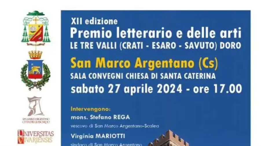 images A San Marco Argentano la XII edizione del premio letterario e delle arti dedicato all'editoria religiosa
