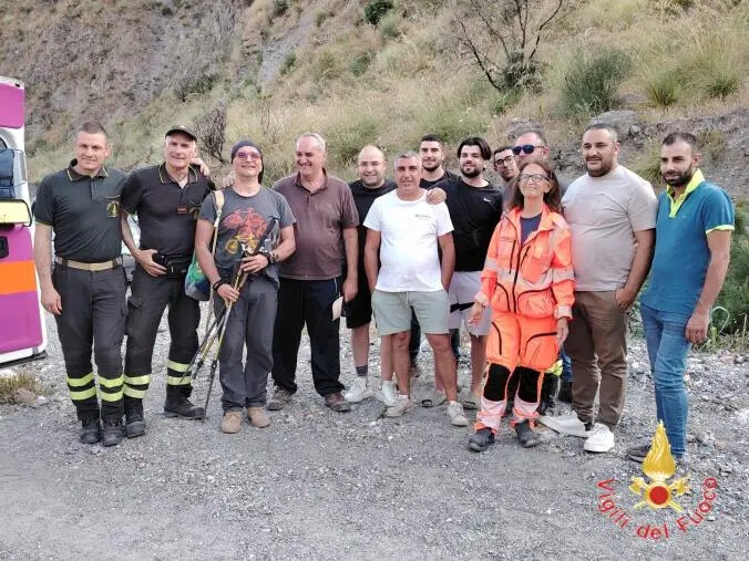 images Intervento dei Vigili del Fuoco per il soccorso di due escursionisti in difficoltà sul “Sentiero dell’Inglese”