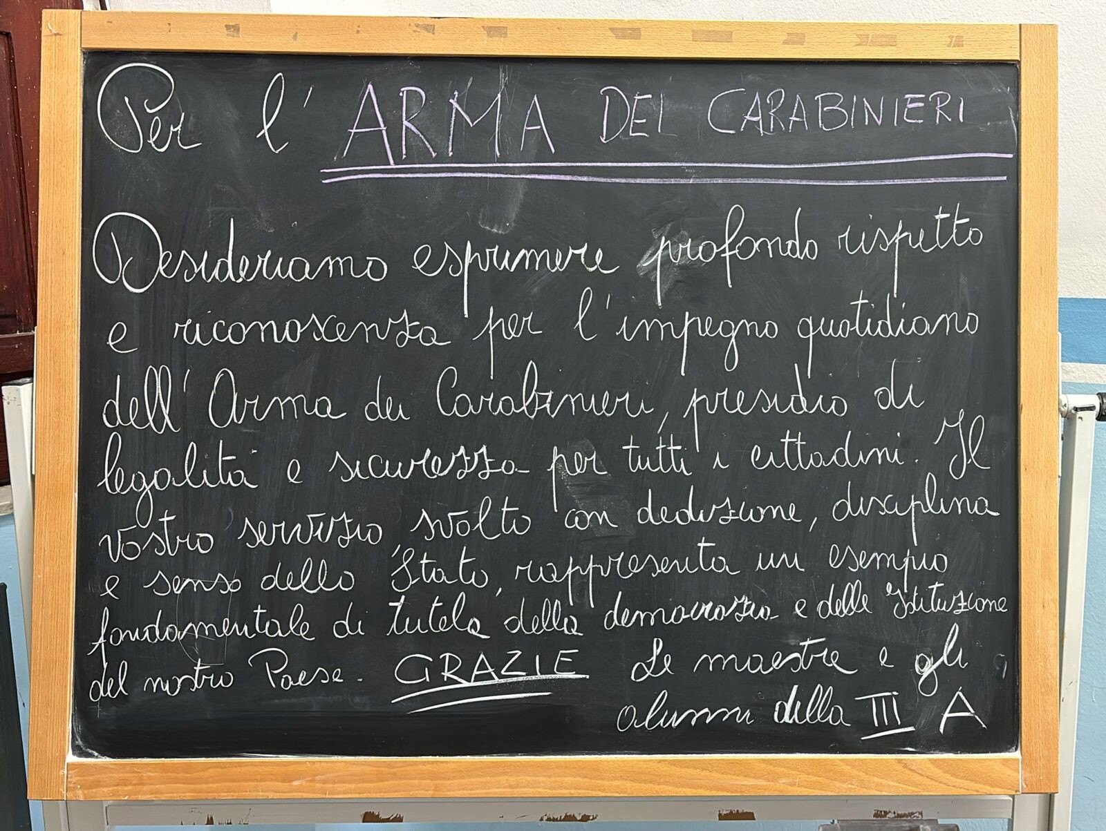 images Cinquefrondi (Rc), il messaggio degli studenti dell’Istituto “della Scala” ai Carabinieri