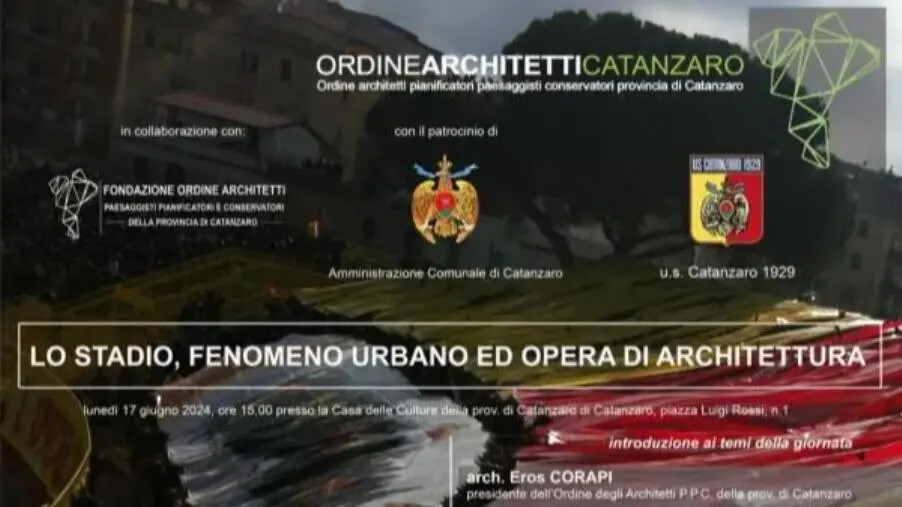 images Lo stadio, fenomeno urbano ed opera di architettura: a Catanzaro il convegno 