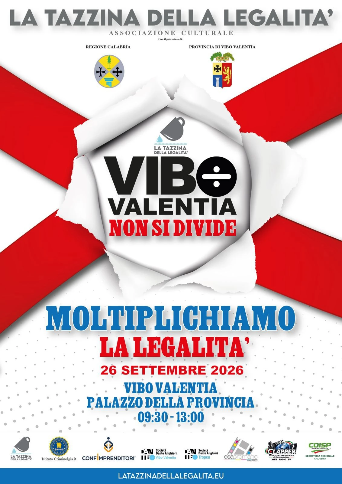 Staffetta della legalità, la Tazzina della legalità: "Vibo deve diventare la matrice del riscatto della Calabria"   