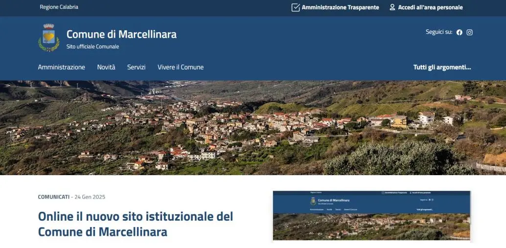 È online il nuovo sito istituzionale del Comune di Marcellinara images È online il nuovo sito istituzionale del Comune di Marcellinara