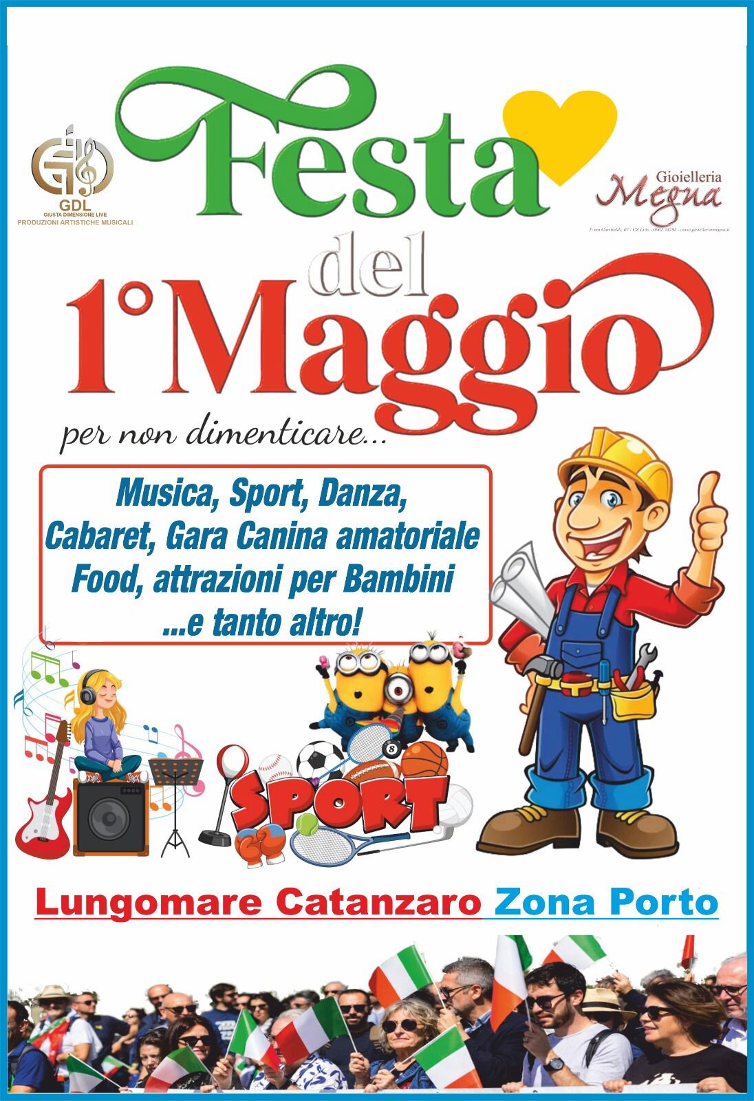 images Tutto pronto per il Primo Maggio a Catanzaro: domani la zona porto si accende tra musica, sport e solidarietà