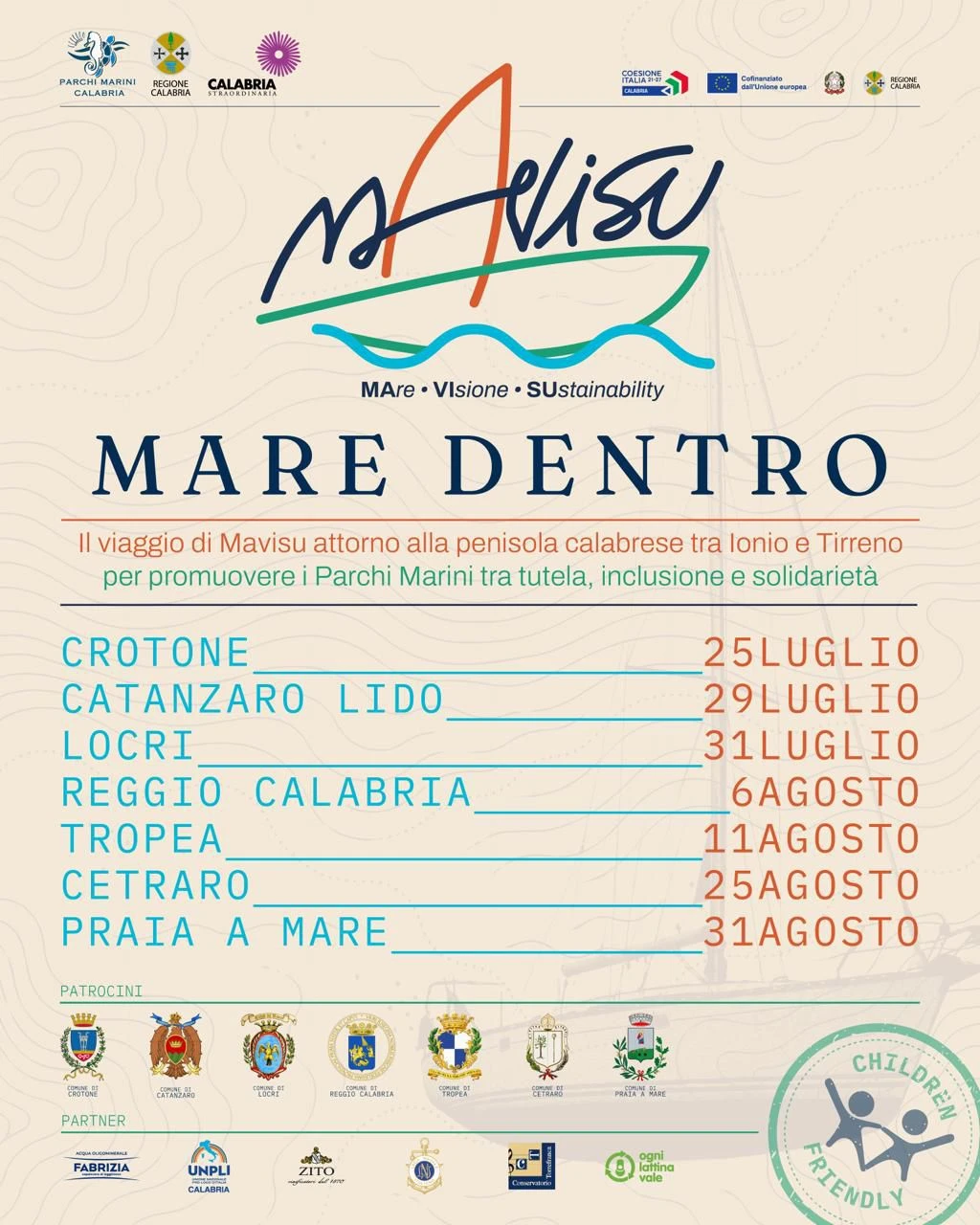 A Catanzaro&nbsp;la II delle 7 tappe di "Mare dentro", l viaggio-evento itinerante promosso dall’Ente Parchi Marini Regionali 