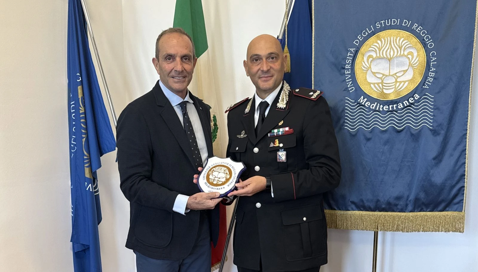 Reggio, il Comandante Provinciale dei Carabinieri Totaro in visita all’Università Mediterranea 