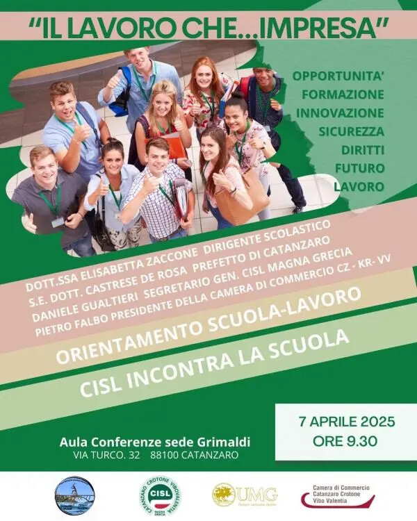 images Catanzaro, incontro al Grimaldi: "Il lavoro che… impresa"