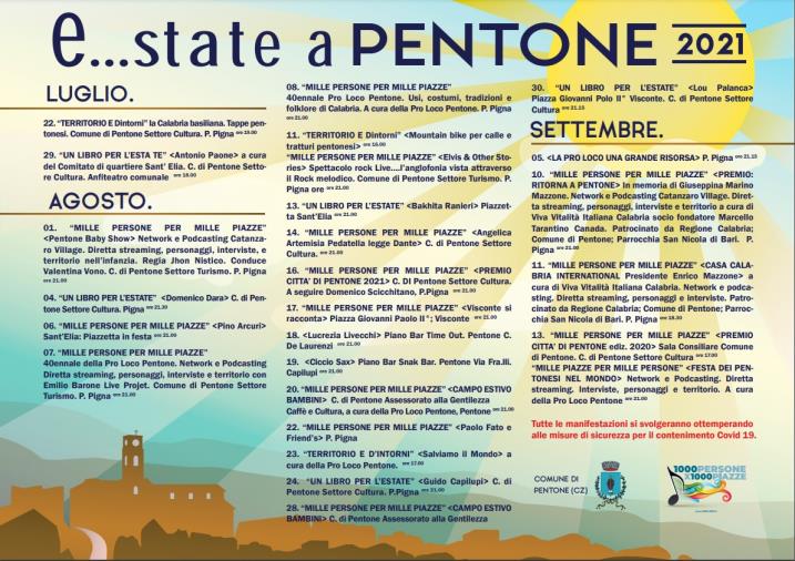 Ritorna “E…state a Pentone”: il programma con tutti gli eventi images Ritorna “E…state a Pentone”: il programma con tutti gli eventi