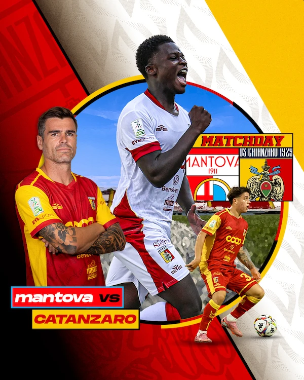 Serie BKT, Mantova e Catanzaro in campo alle 20.30: le formazioni ufficiali