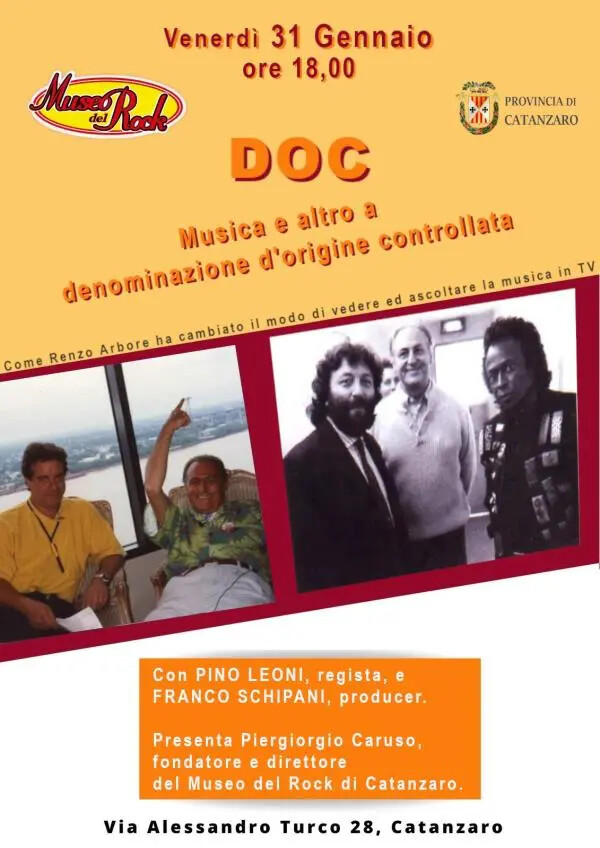 images Al Museo del Rock di Catanzaro il ricordo di D.O.C. con il regista Pino Leoni