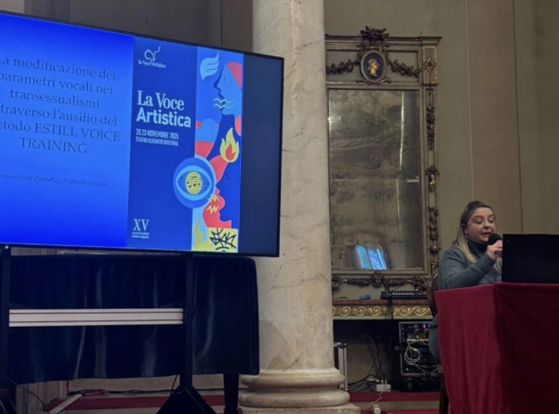 La dottoressa catanzarese Francesca Donato al Convegno Voce Artistica 2015 di Ravenna 


