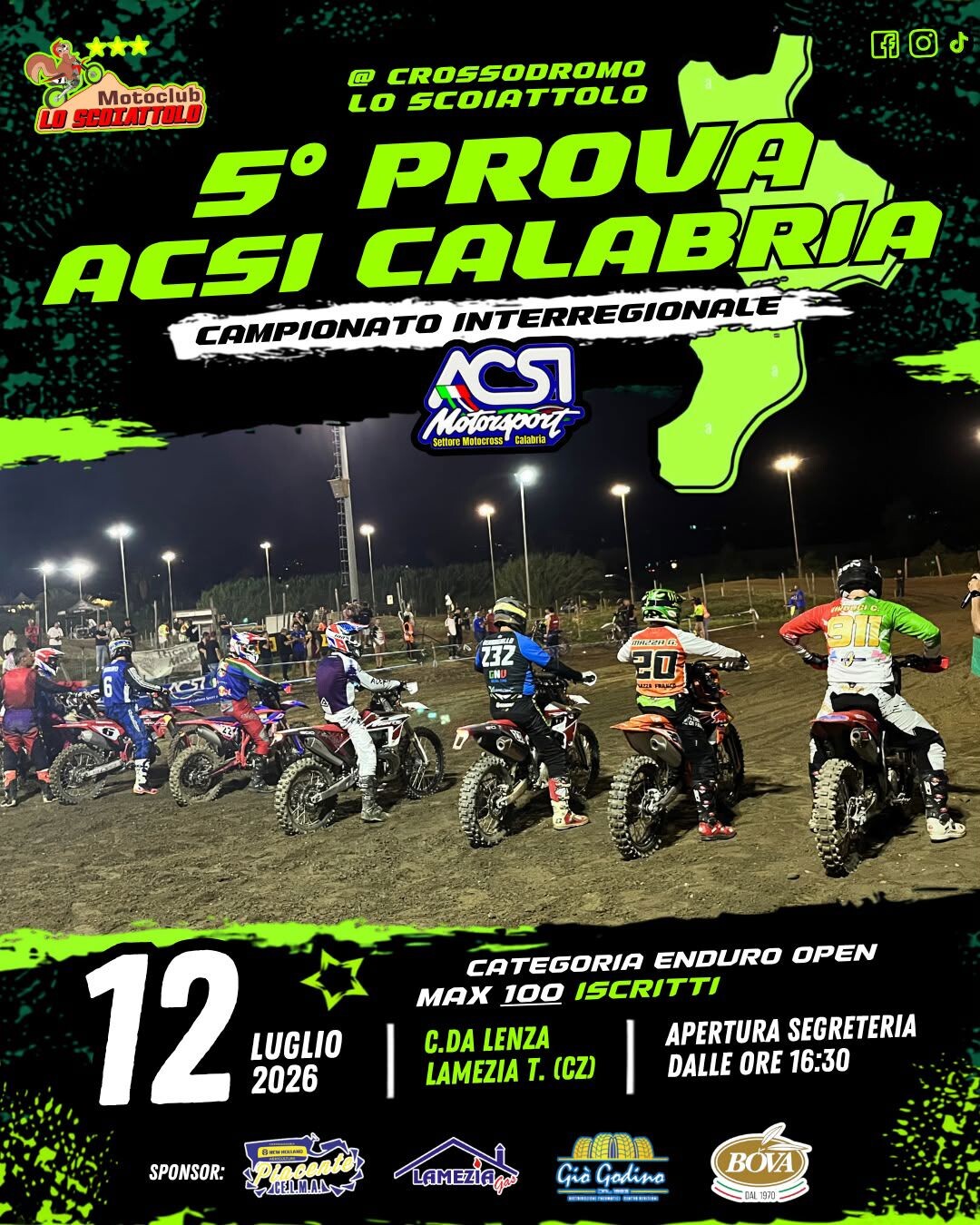 A Lamezia il campionato interregionale di motocross in notturna images A Lamezia il campionato interregionale di motocross in notturna