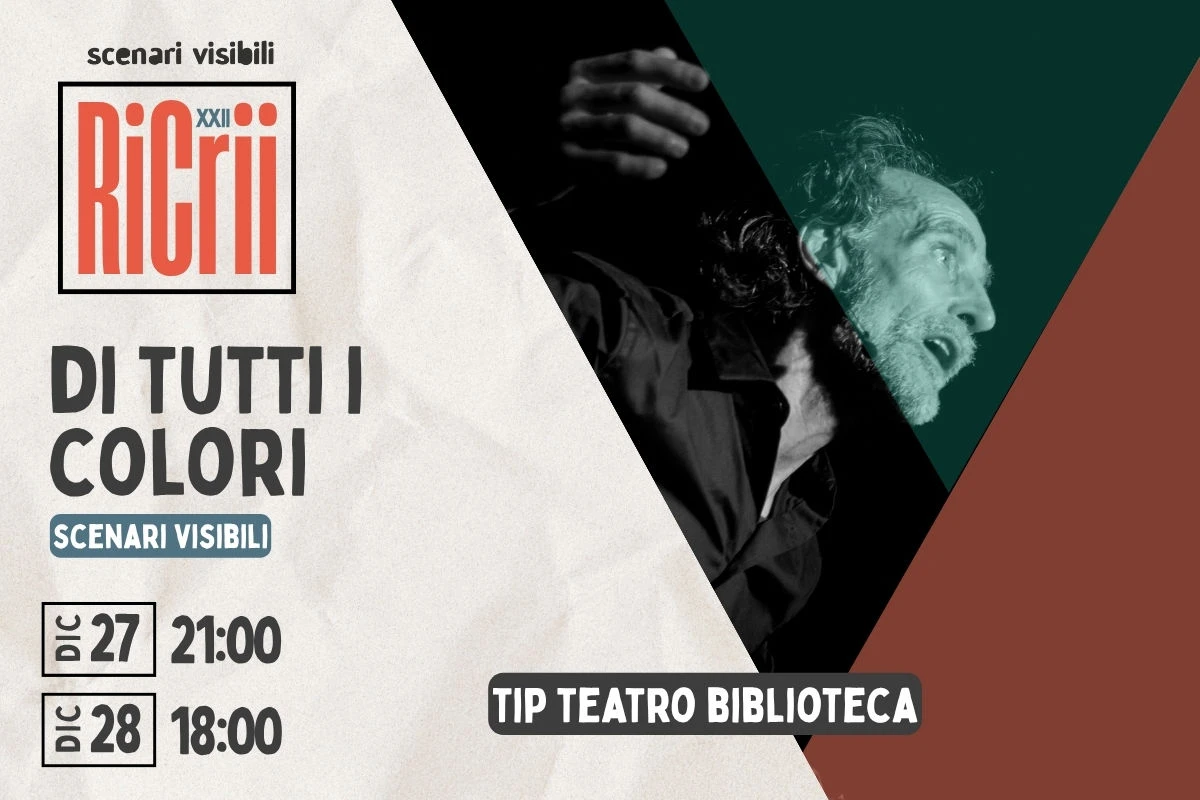 Tornano i “Colori” di Scenari VIsibili, lo spettacolo teatrale al TIP Teatro di Lamezia in doppia replica