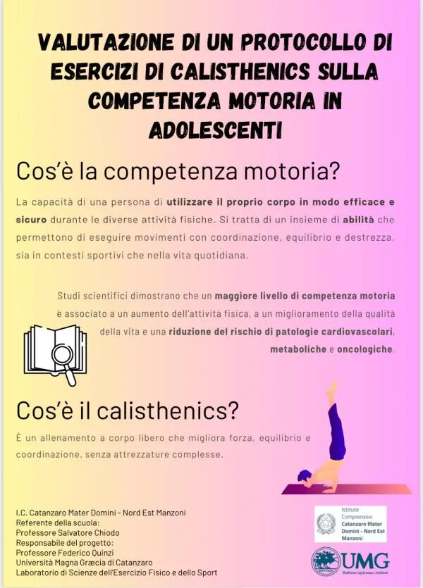 images Il Calisthenics entra a scuola: un’iniziativa innovativa all’I.C. “Catanzaro Mater Domini - Nord Est Manzoni”