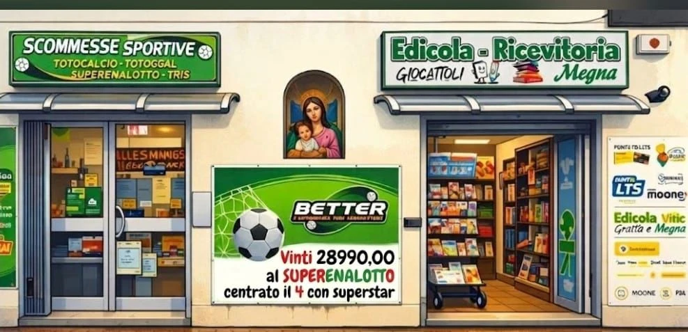 Catanzaro, presso la ricevitoria Megna del quartiere Santa Maria vinti circa 29mila euro