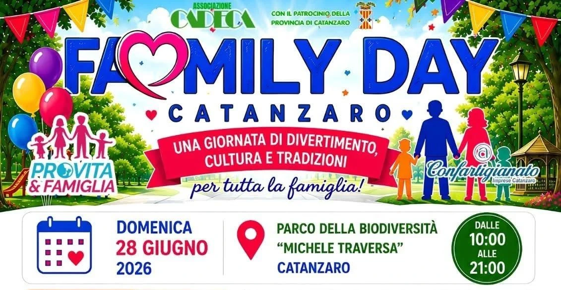 Catanzaro si prepara al Family Day 2026: sport, laboratori e spettacoli per tutte le età