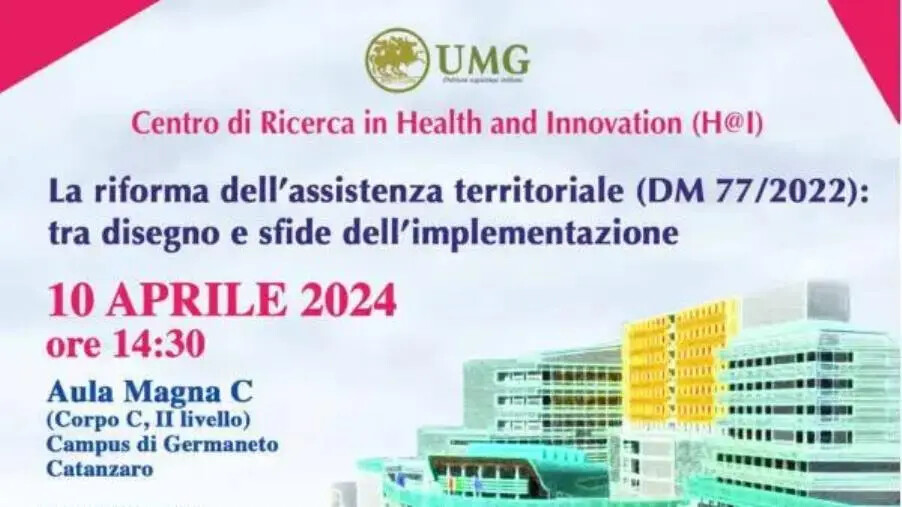 images Assistenza territoriale, il 10 aprile all'Umg l'evento del Centro di Ricerca in "Health and Innovation"