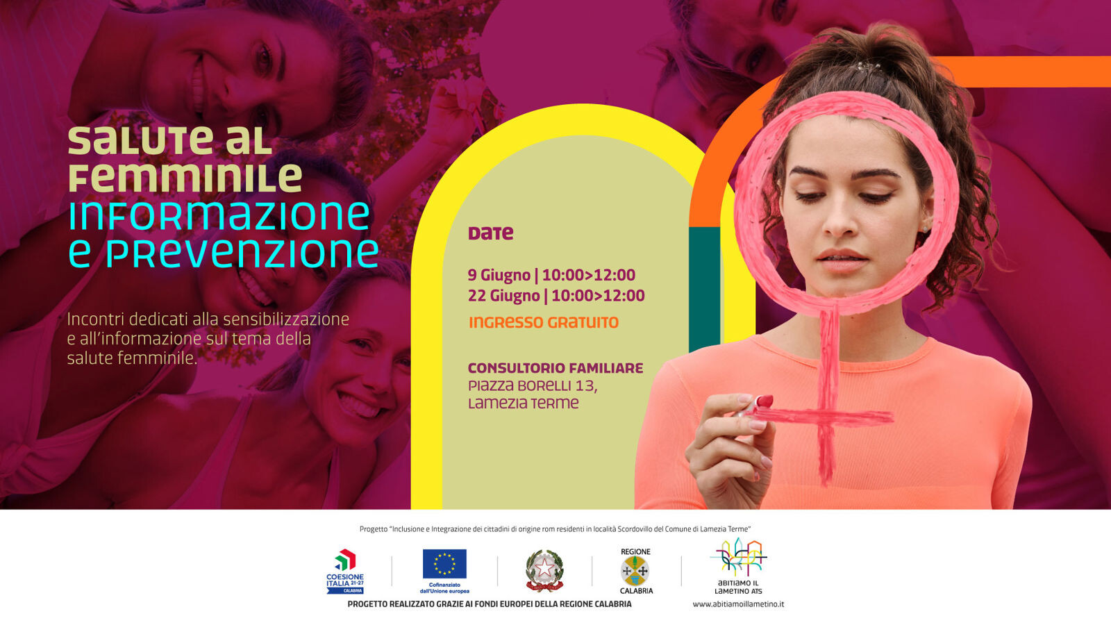 images Lamezia, "il progetto Intrecci Abitiamo il Lametino" presenta 2 incontri dedicati alla salute al femminile  