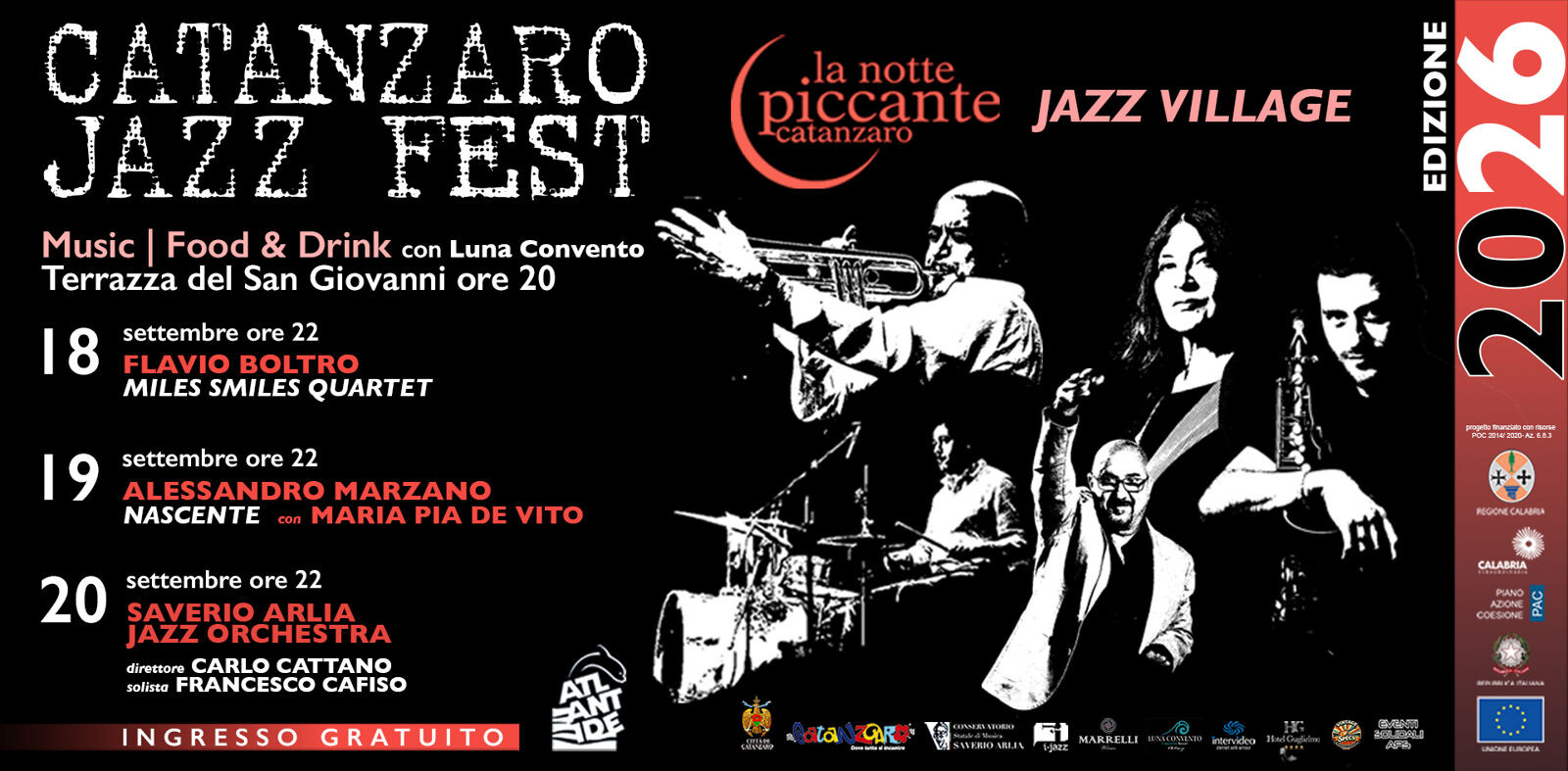 images Il jazz accende il cuore della Calabria: "il Jazz Village" apre la XXVI Edizione del Catanzaro Jazz Fest  
