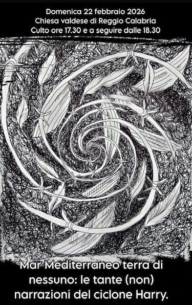 "Mar Mediterraneo terra di nessuno": a Reggio la Chiesa Valdese riflette sulle "tante (non) narrazioni del ciclone Harry"