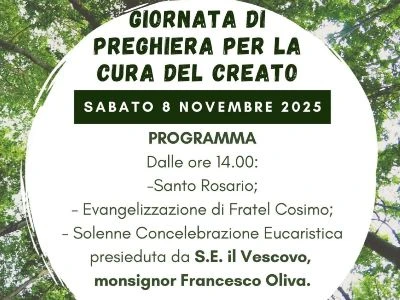 Al Santuario dello Scoglio la Giornata diocesana di preghiera per il creato presieduta dal vescovo Oliva