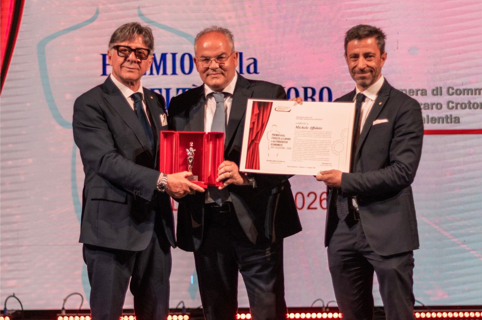 images A Michele Affidato la “Menzione Speciale” della Camera di Commercio