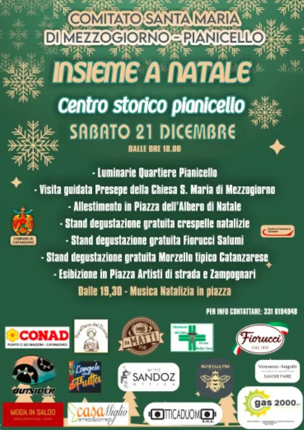 Catanzaro, "Insieme a Natale" con il Comitato S. Maria di Mezzogiorno-Pianicello images Catanzaro, "Insieme a Natale" con il Comitato S. Maria di Mezzogiorno-Pianicello