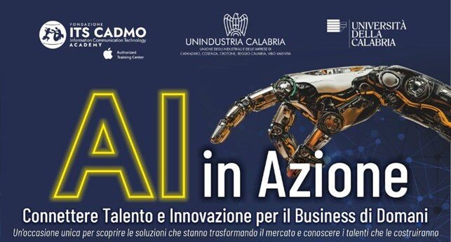 “AI in Azione”: ITS Cadmo Academy, Unindustria Calabria e Unical insieme nell’innovazione e nella ricerca images “AI in Azione”: ITS Cadmo Academy, Unindustria Calabria e Unical insieme nell’innovazione e nella ricerca
