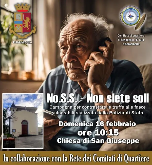 images Reggio, il Comitato di Quartiere di Ravagnese, S. Elia e Saracinello aderisce a "No.S.S. - Non siete soli"