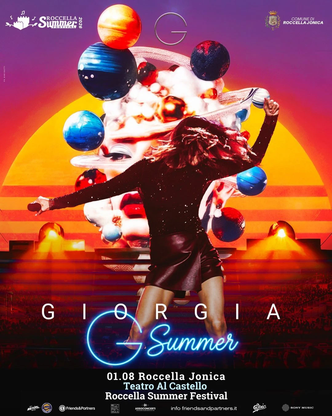 &nbsp;Roccella Summer Festival 2026: sul palco del Teatro al Castello ci sarà anche Giorgia 