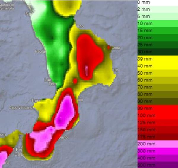 Maltempo in Calabria. Report di sintesi Multirischi Arpacal: le piogge più intense nel Vibonese images Maltempo in Calabria. Report di sintesi Multirischi Arpacal: le piogge più intense nel Vibonese