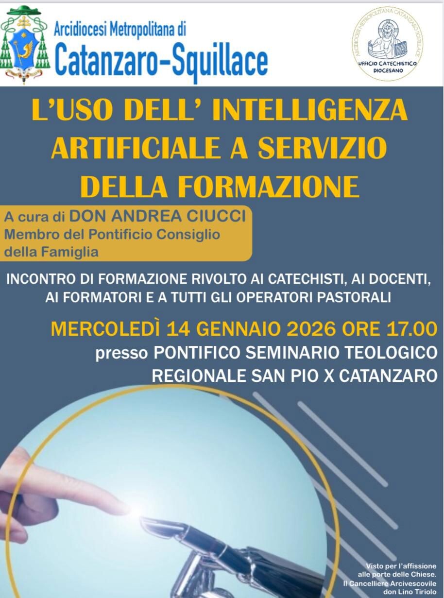 images L'IA nel contesto educativo ed ecclesiale, convegno a Catanzaro