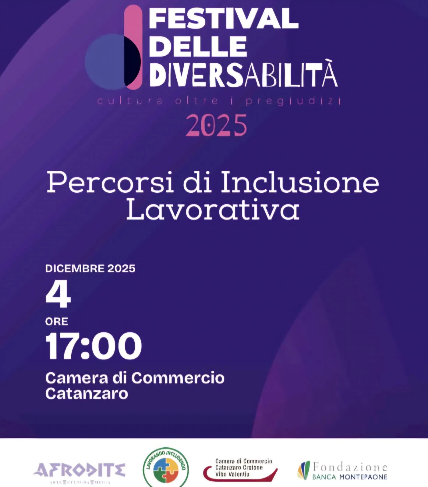 “Lavorando Includendo”: a Catanzaro l’incontro-confronto sui percorsi di inclusione lavorativa avviati nel 2025