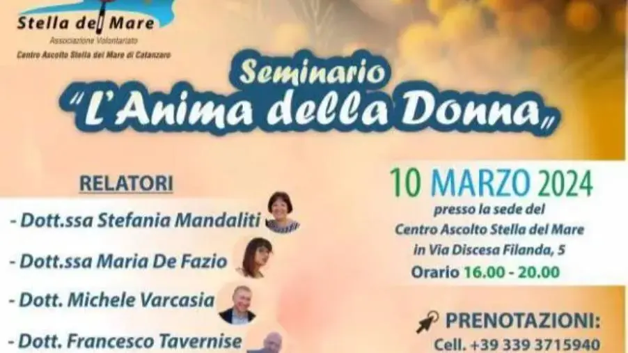 images 8 Marzo a Catanzaro, "L’anima della Donna" del Centro Ascolto Stella del Mare


