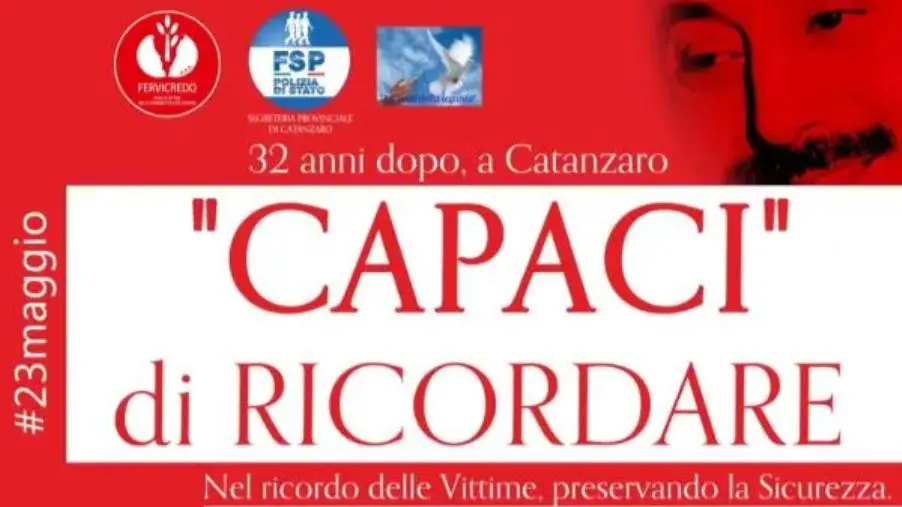 images "Capaci di Ricordare", a Catanzaro l'iniziativa organizzata da Fsp, Fervicredo e "La voce della legalità"