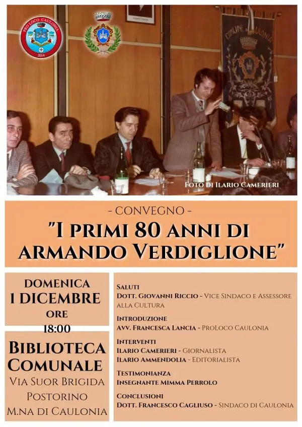 A Caulonia il convegno sullo scienziato Armando Verdiglione in onore dei suoi 80 anni images A Caulonia il convegno sullo scienziato Armando Verdiglione in onore dei suoi 80 anni