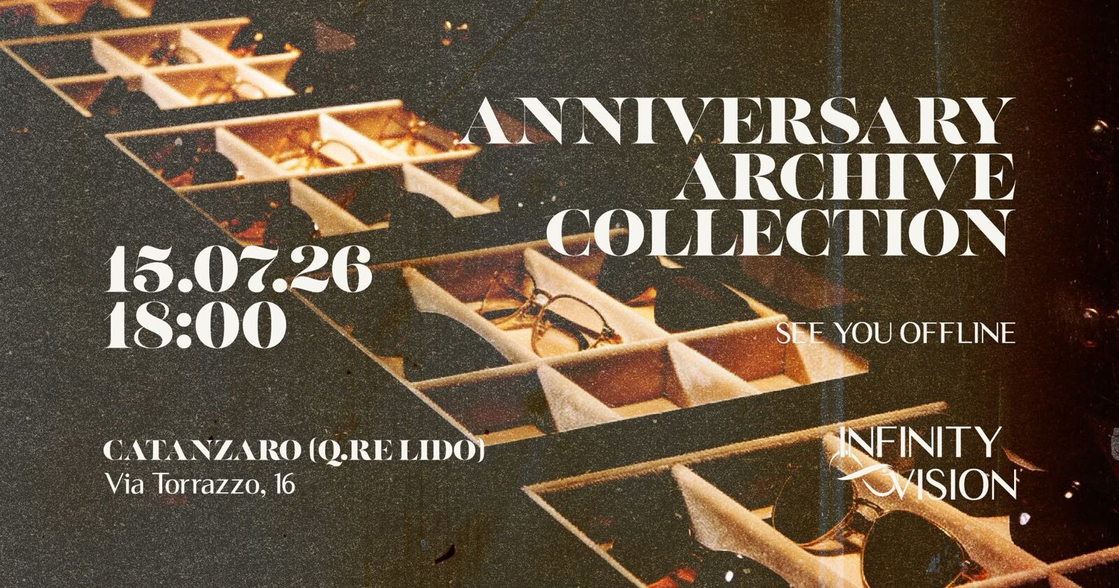 Catanzaro, il 15 luglio 'Infinity Vision' celebra il suo anniversario con un evento dedicato all'esperienza in negozio images Catanzaro, il 15 luglio 'Infinity Vision' celebra il suo anniversario con un evento dedicato all'esperienza in negozio