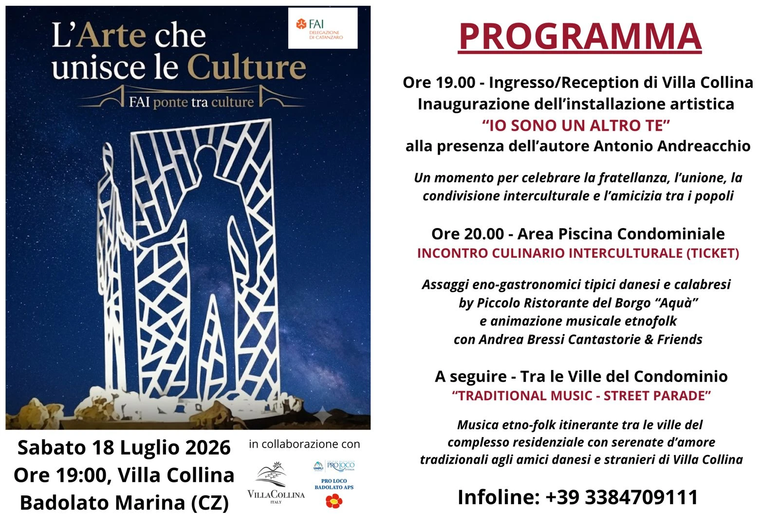 "L’Arte che unisce le Culture", l'evento a Badolato 