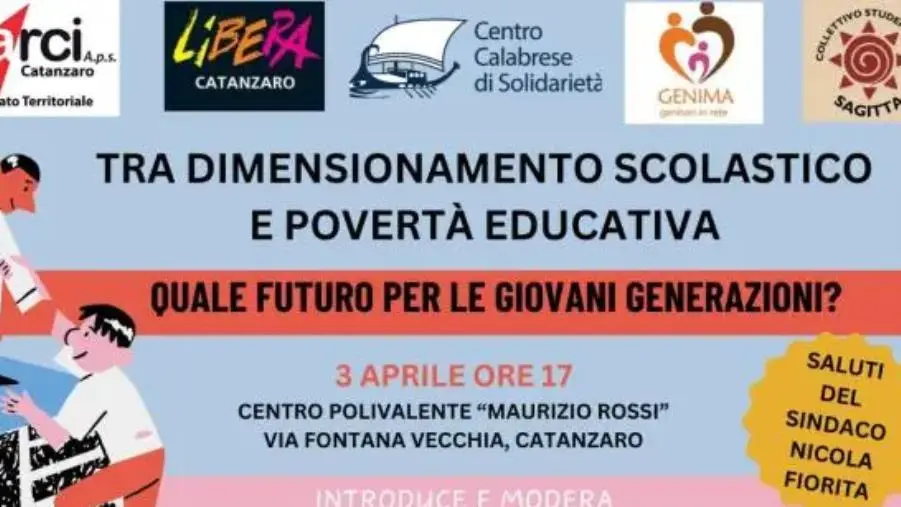 Dimensionamento scolastico e povertà educativa: a Catanzaro ci si interroga sul futuro delle giovani generazioni images Dimensionamento scolastico e povertà educativa: a Catanzaro ci si interroga sul futuro delle giovani generazioni