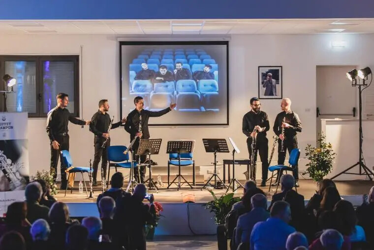 Successo per "Terre sonore" a Monasterace con il Nigun Clarinet Quartet e il maestro Caldarola images Successo per "Terre sonore" a Monasterace con il Nigun Clarinet Quartet e il maestro Caldarola