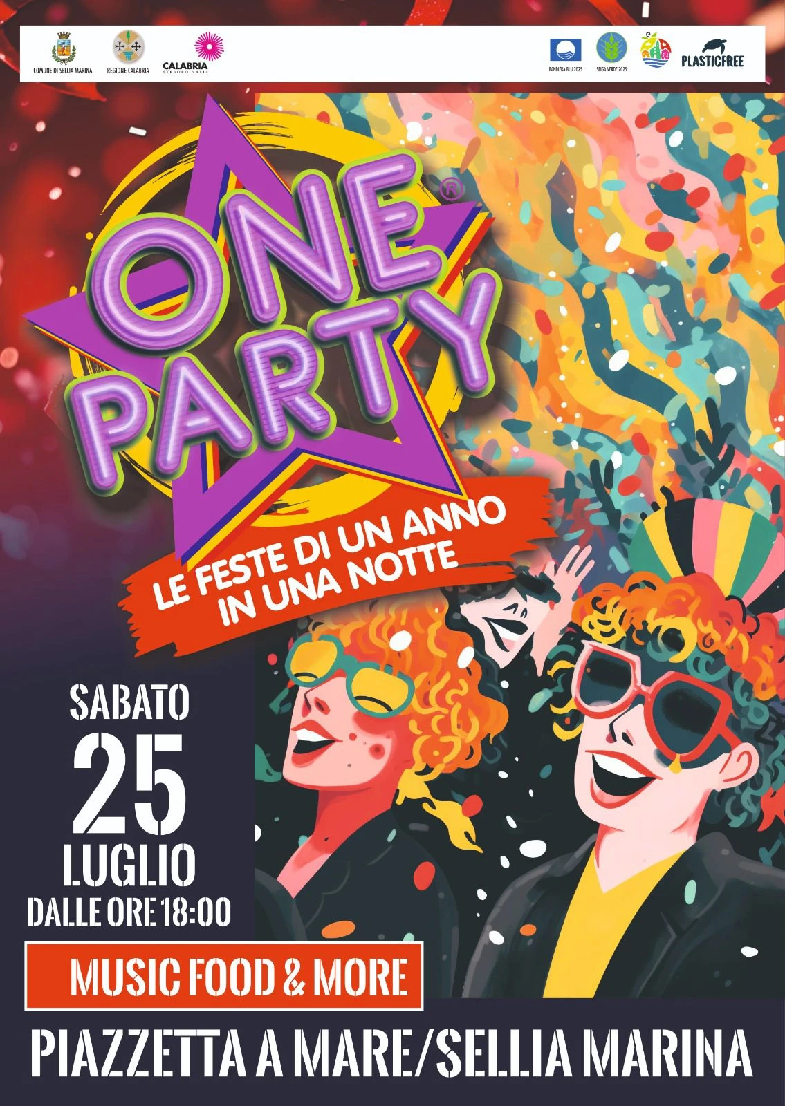 Sellia Marina, il 25 luglio torna One Party: Natale, Carnevale e Capodanno in un unico evento