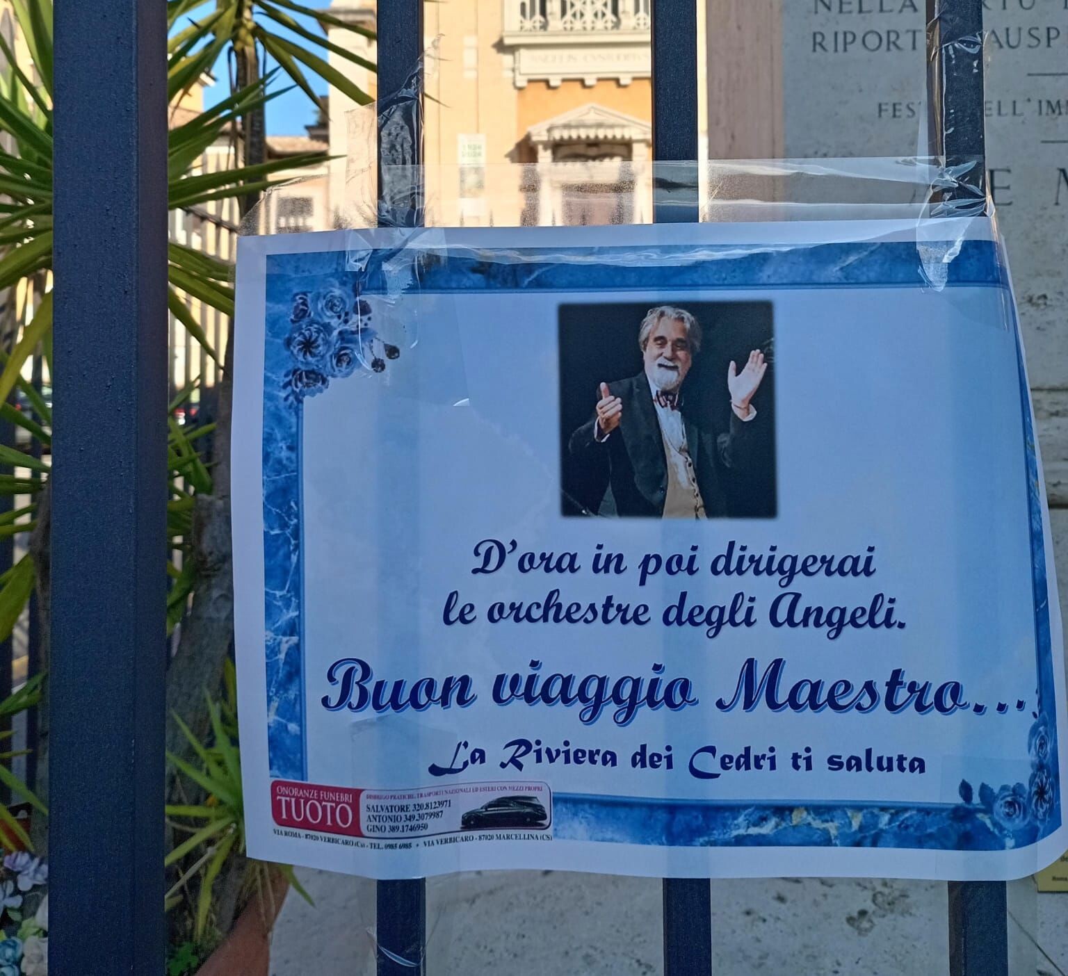 images Anche la Calabria ha voluto rendere omaggio e salutare il Maestro Peppe Vessicchio  