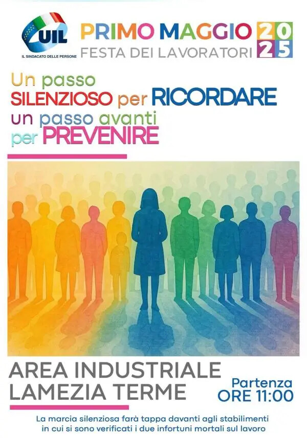 images 1 Maggio, la Uil Calabria organizza una marcia silenziosa nella zona industriale di Lamezia  