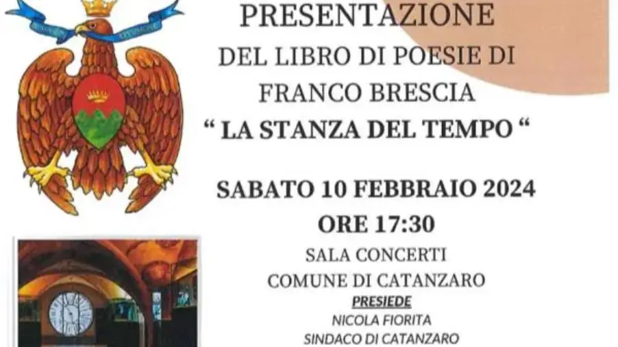 Catanzaro, sabato la presentazione del libro di poesie di Franco Brescia images Catanzaro, sabato la presentazione del libro di poesie di Franco Brescia