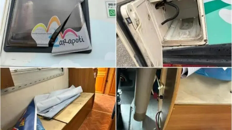 images Catanzaro, danneggiato il camper del servizio Unità di Prevenzione in strada della Cooperativa Zarapoti