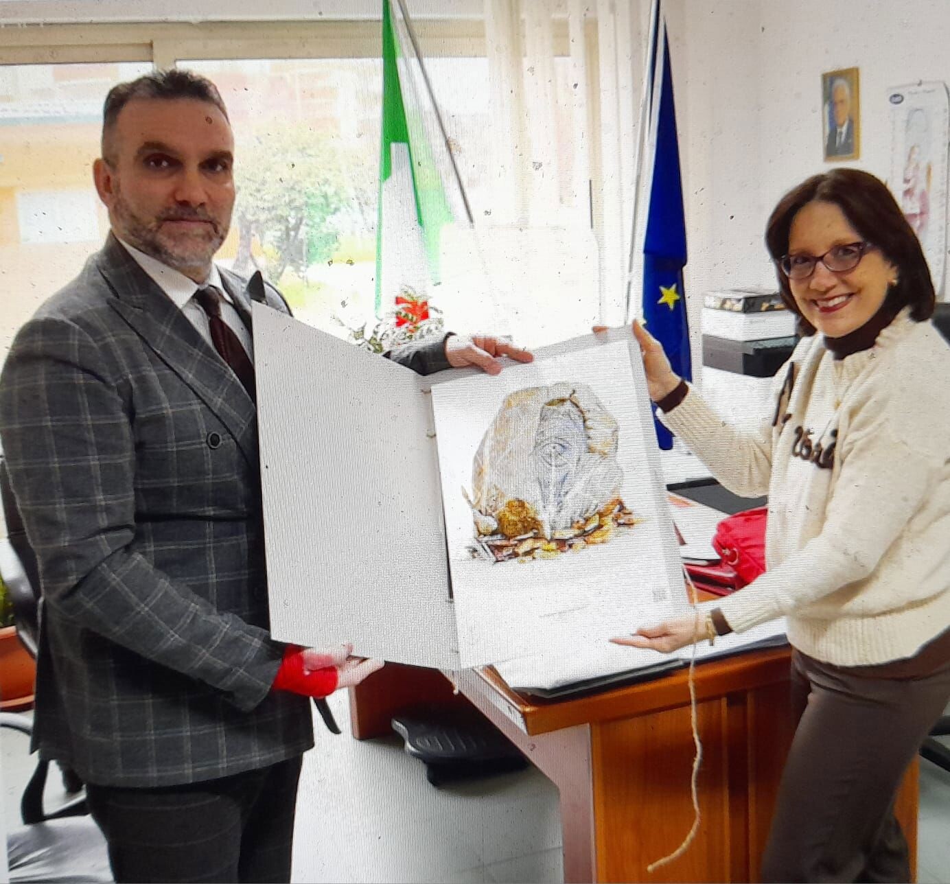 images Lamezia, il Comprensivo 'Gatti-Manzoni-Augruso' intitolato a  Diano e Ferlaino:  Mongiardo riceve il Cavaliere Mazza  