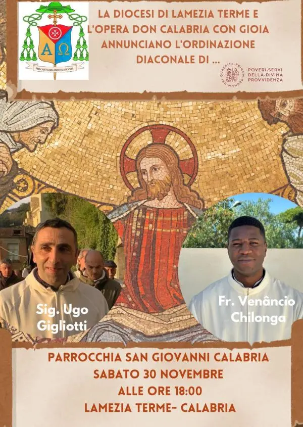 images Lamezia Terme, nella chiesa di San Giovanni Calabria l'ordinazione di due nuovi diaconi
